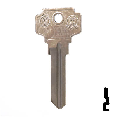Uncut Key Blank | Dexter | DE8, D1054KA — CLK Supplies