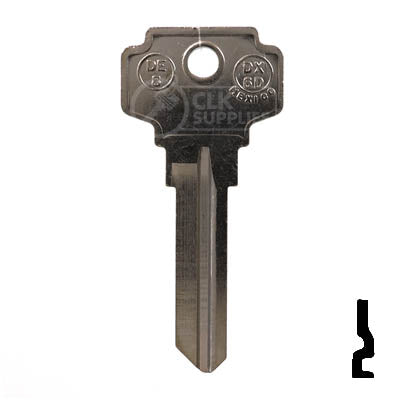Uncut Key Blank | Dexter | DE8, D1054KA — CLK Supplies