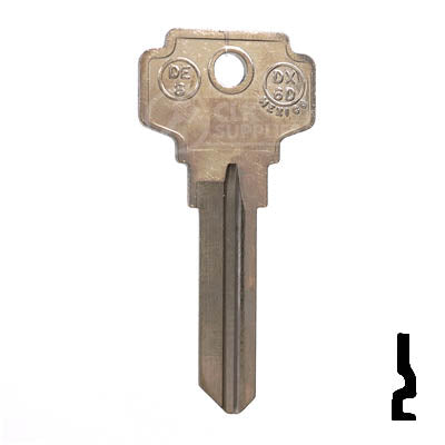 Uncut Key Blank | Dexter | DE8, D1054KA — CLK Supplies