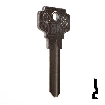 Uncut Key Blank | Dexter | DE8, D1054KA — CLK Supplies