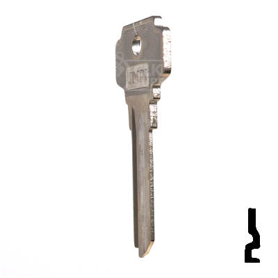 Uncut Key Blank | Dexter | DE8, D1054KA — CLK Supplies