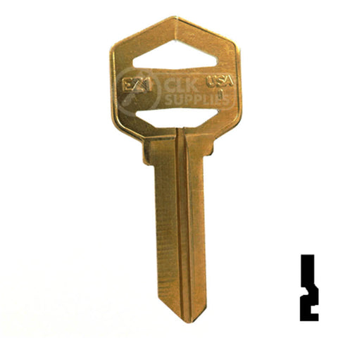Uncut Key Blank | Imported Kwikset, EZ-Set | 1522, EZ1