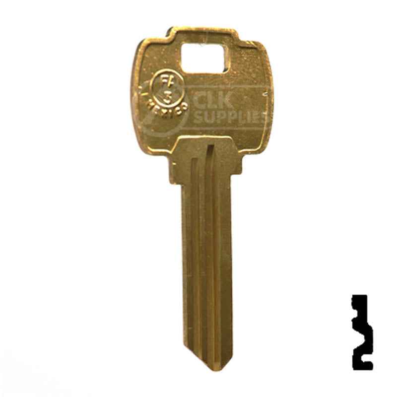 Uncut Key Blank | Falcon | FA3, A1054WD — CLK Supplies