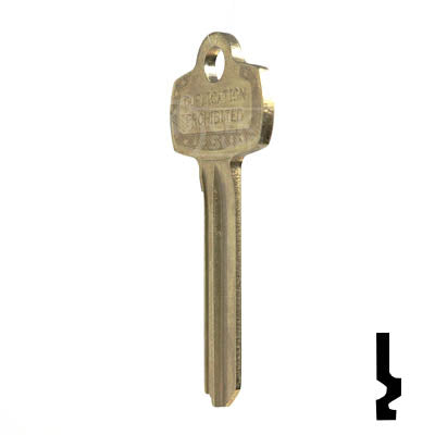 IC Core Best E Key (1A1E1, A1114E) Residential-Commercial Key JMA USA