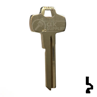 IC Core Best WG Key (1A1WG1, A1114WG) Residential-Commercial Key JMA USA