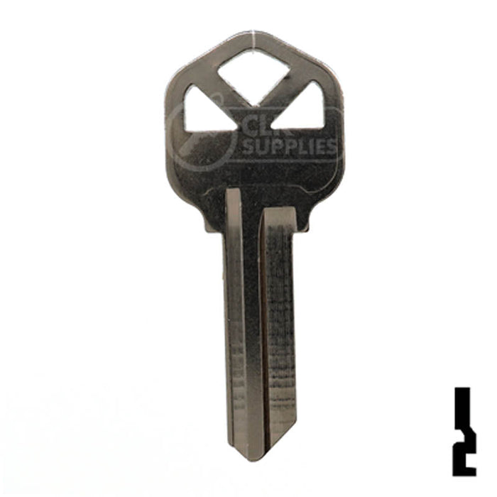KW1 Kwikset Key Blank ( Nickel Plated ) Residential-Commercial Key JMA USA