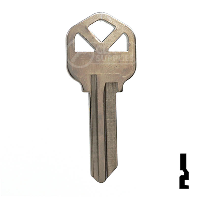 KW1 Kwikset Key Blank ( Nickel Plated ) Residential-Commercial Key JMA USA