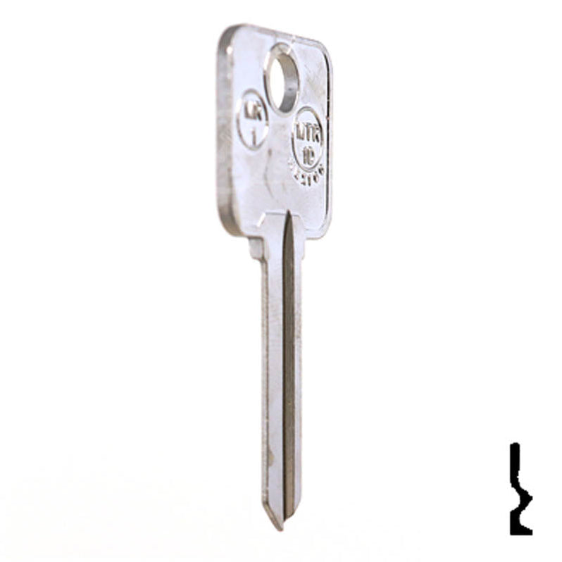 Uncut Key Blank | Metal-Rousseau | MR1