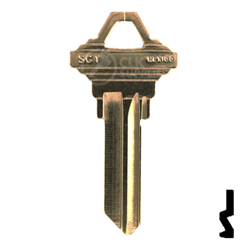 SC1, 1145 Schlage Key Blank Residential-Commercial Key JMA USA