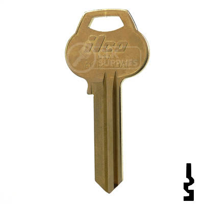 Uncut Key Blank | Corbin | A1012-59A1, CO91 Residential-Commercial Key Ilco