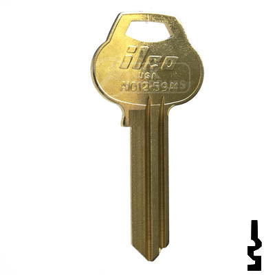 Uncut Key Blank | Corbin | A1012-59A1, CO91 Residential-Commercial Key Ilco