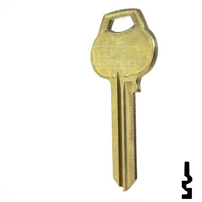 Uncut Key Blank | Corbin | A1012-59A1, CO91 Residential-Commercial Key Ilco