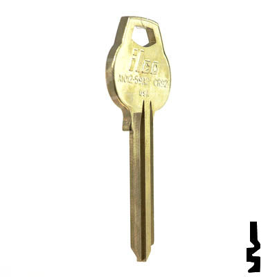 Uncut Key Blank | Corbin | A1012-59A2 Residential-Commercial Key Ilco