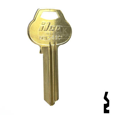 Uncut Key Blank | Corbin Russwin | A1012-59C1 Residential-Commercial Key Ilco