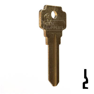 Uncut Key Blank | Dexter | DE6, D1054K — CLK Supplies
