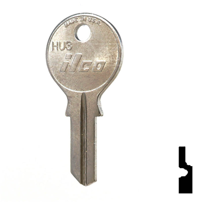Uncut Key Blank | Geiger | HU3 Residential-Commercial Key Ilco