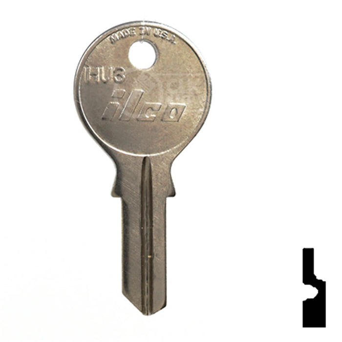 Uncut Key Blank | Geiger | HU3 Residential-Commercial Key Ilco