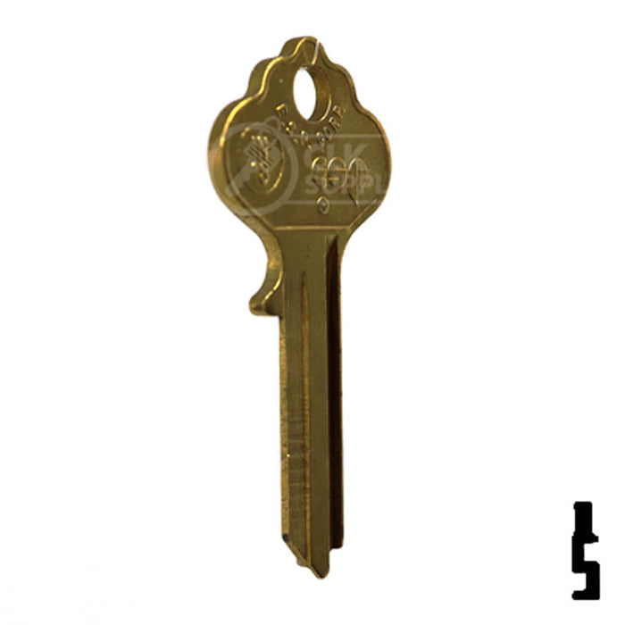 Uncut Key Blank | Ilco, Corbin | IN18, X1054F Residential-Commercial Key Ilco