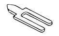 Cal-Royal 6-Pin Tail Piece for IC Explorer Series Cylinders & Hardware Cal-Royal
