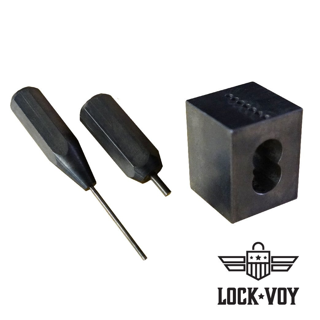LockVoy Heavy Duty SFIC Capping and Ejecting Block Kit (Block