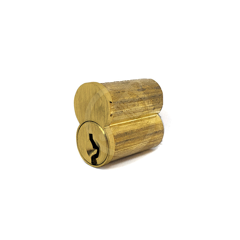 6 Pin IC Core "F" Keyway (Satin Brass) SFIC Core GMS Industries
