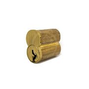 6 Pin IC Core "Q" Keyway (Satin Brass) SFIC Core GMS Industries