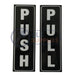 6" x 2" Push Pull Reflective Vinyl Stickers - Made to Last Displays and signage CLK