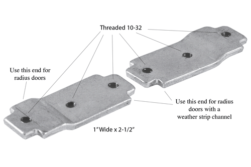 Lock Mounting Bracket For Adams Rite Locks with Radius Door Frames Cylinders & Hardware Major Manufacturing