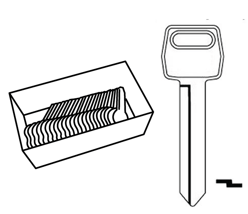 Aero Lock TO-3 Ford 10 Cut IGNITION Try Out Keys Try-Out Keys Aero Lock