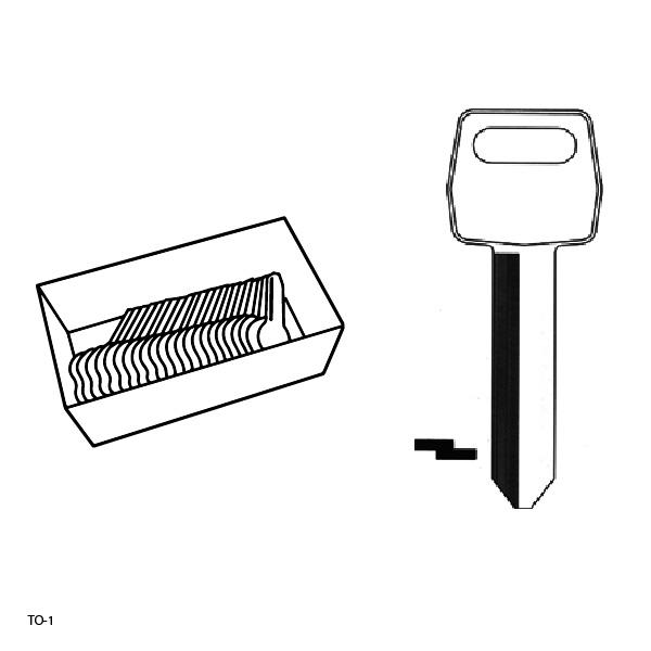 Ford 5 Cut (H51) IGNITION Tryout keys